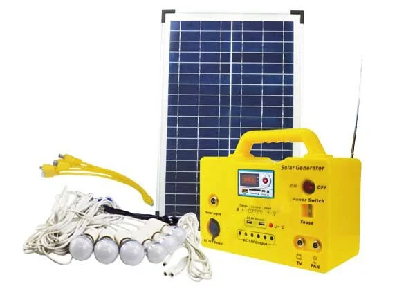 SG1230W Solar Generator – Portable Solar Power Backup System with Panel, Battery & LED Lights
